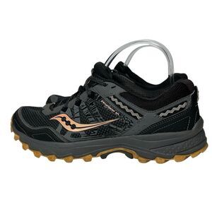 Saucony athletic Running Shoes - Black peach and Gray 10